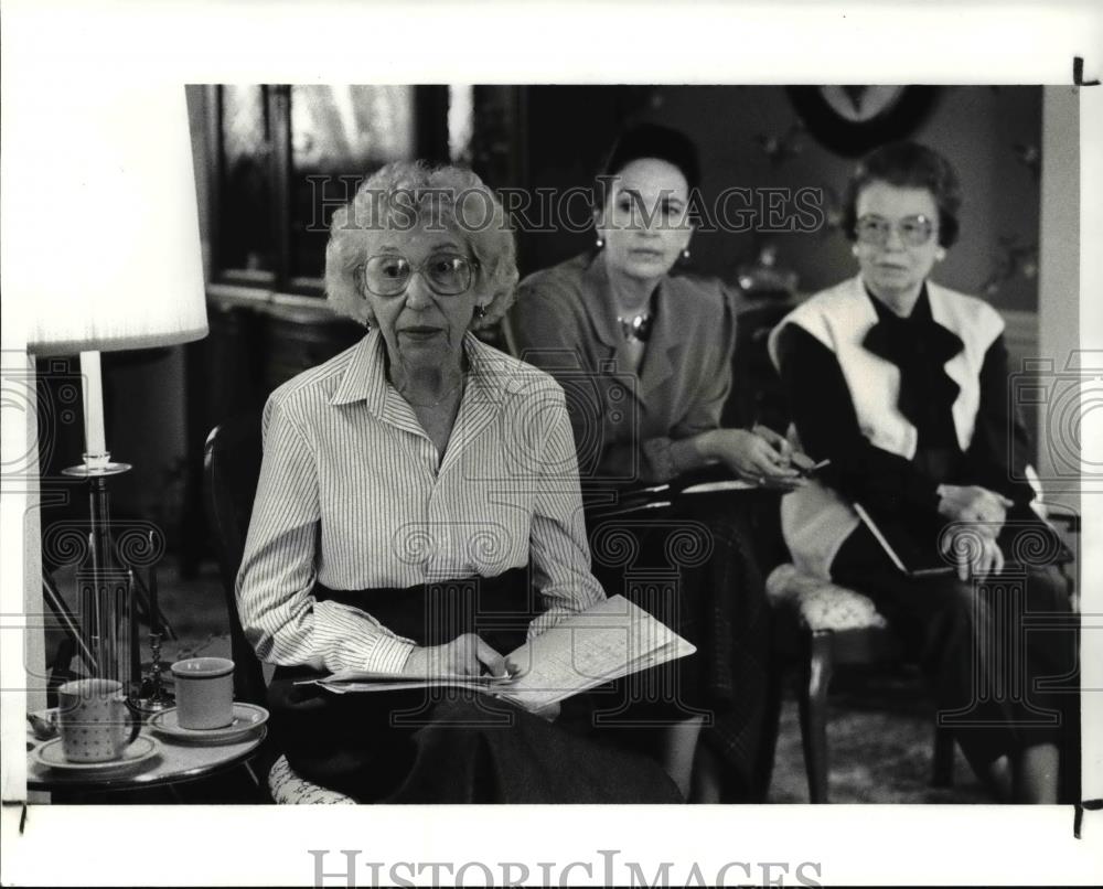 1988 Press Photo Barbara Zink, Margaret Slimak &amp; Rita Schlatterbeck - Historic Images