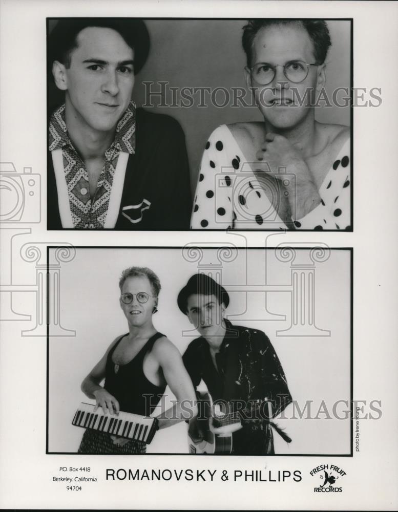 1990 Press Photo Ron Romanovsky and Paul Phillips Singing Duo - cvp54093 - Historic Images