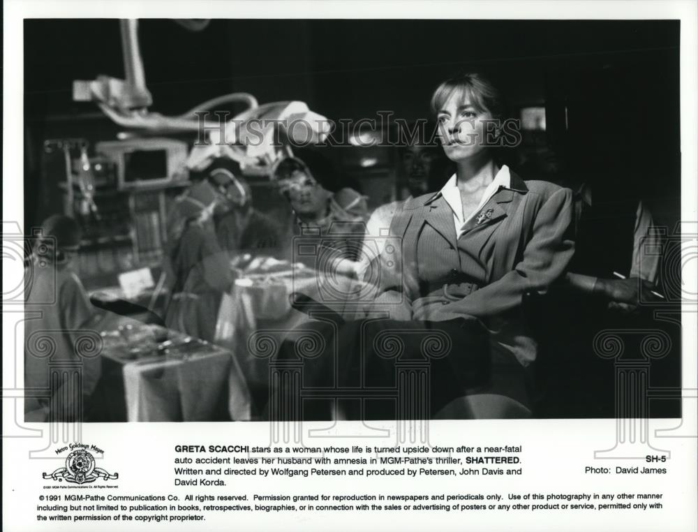 1991 Press Photo Greta Scacchi in Shattered - cvp50697 - Historic Images