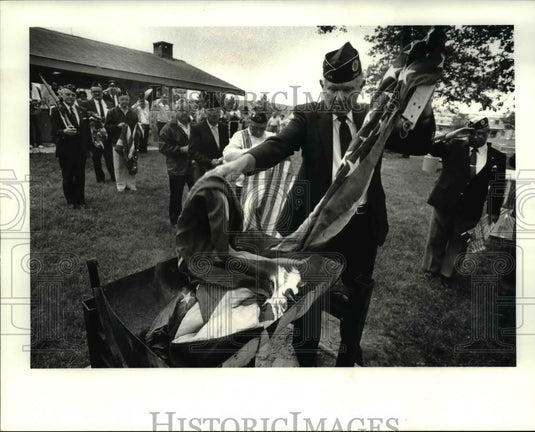 1984 Press Photo Steve Haverlack of the Ohio American Legion - Historic Images