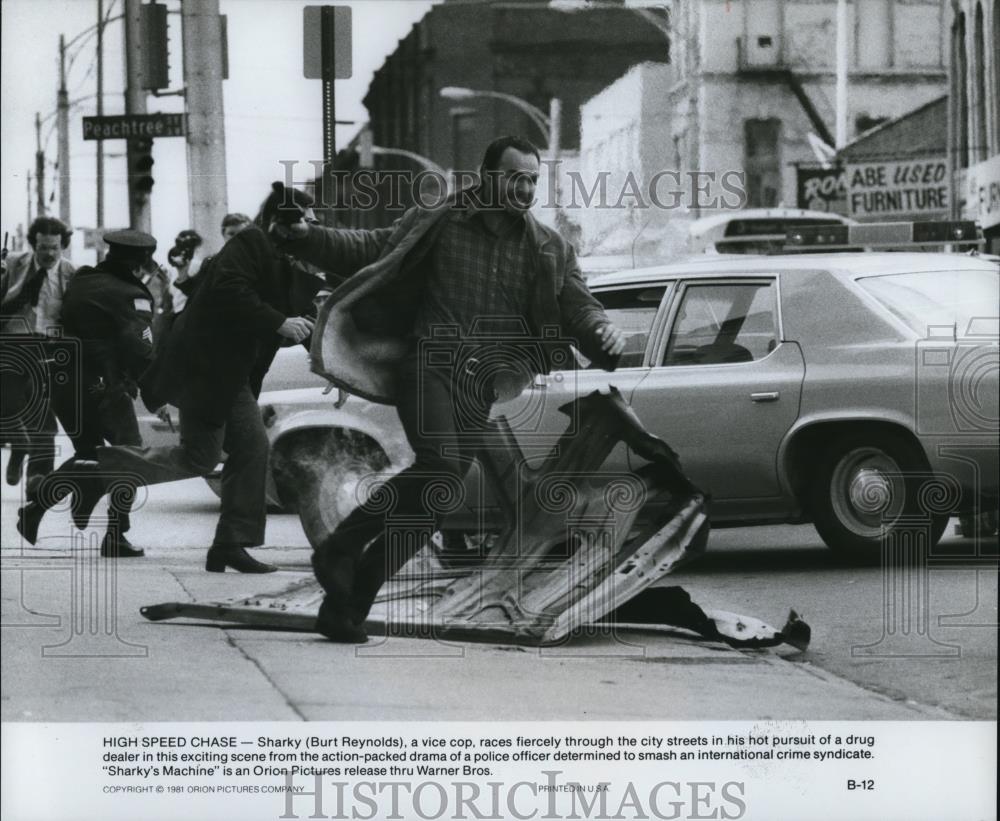 1981 Press Photo Burt Reynolds in Sharky&#39;s Machine - cvp50695 - Historic Images