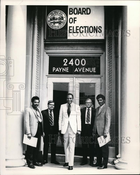 Press Photo Warrensville Hts Mayoral & Council Candidates - Historic Images