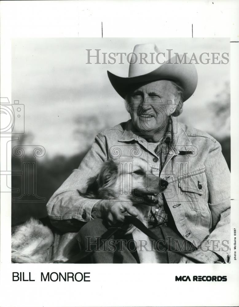 1987 Press Photo Bill Monroe - Historic Images