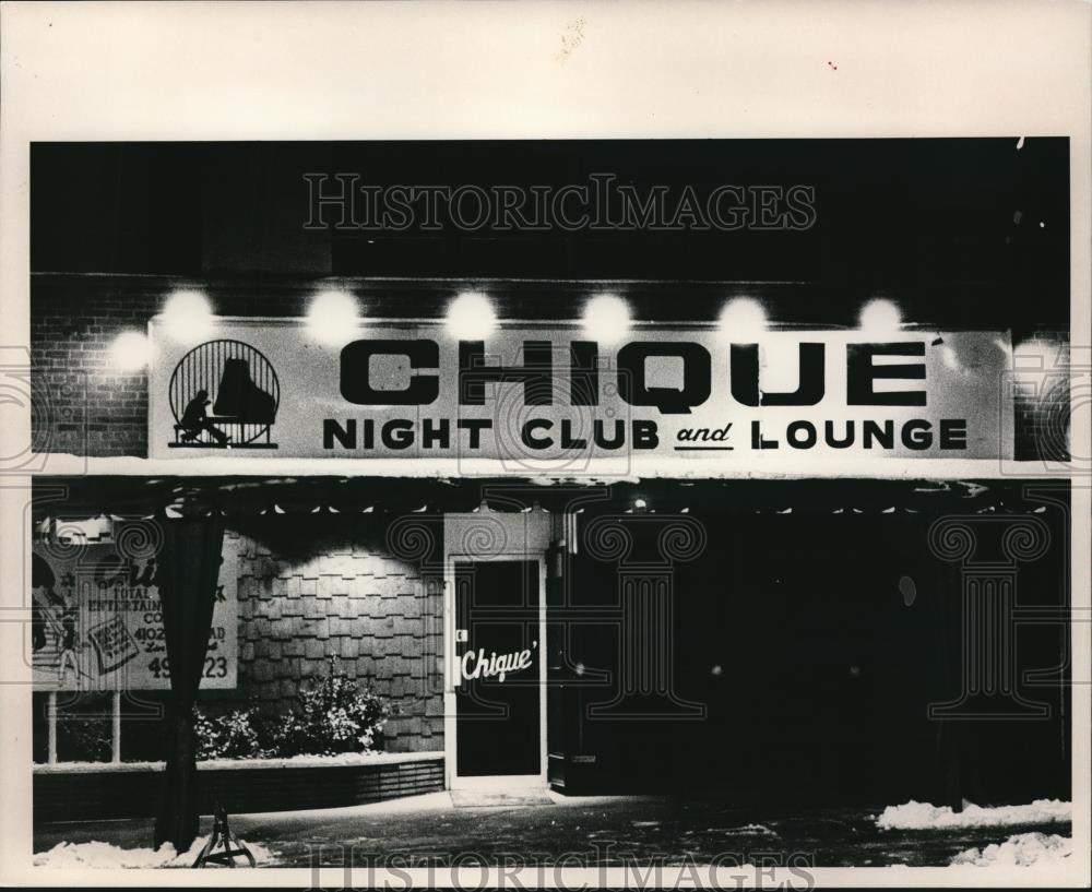 1984 Press Photo Chique Night Club and Lounge - Historic Images