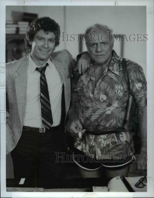 1983 Press Photo Daniel Hugh Kelly Brian Keith Hardcastle And McCormick - Historic Images