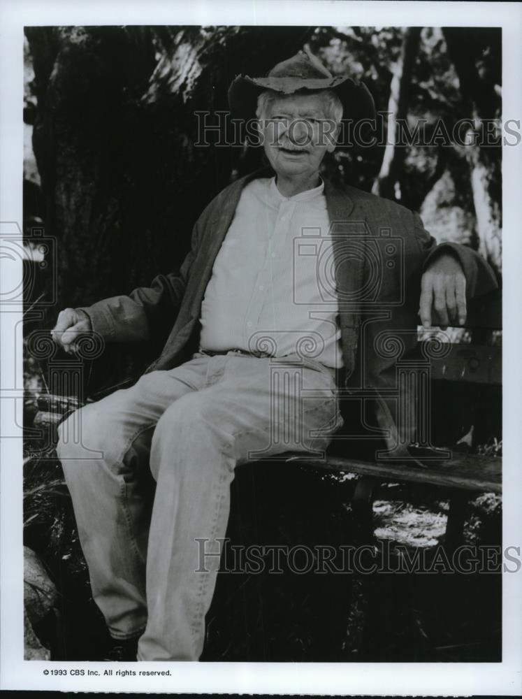 1993 Press Photo Buddy Ebsen stars in Legend of the Beverly Hillbillies - Historic Images