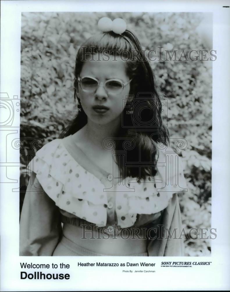 1996 Press Photo Heather Matarazzo as Dawn Wiener in Welcome to the Dollhouse - Historic Images