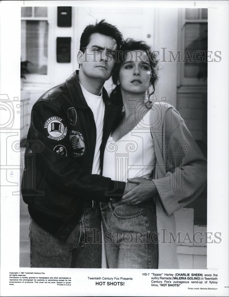 1991 Press Photo Movie Hot Shots - Historic Images