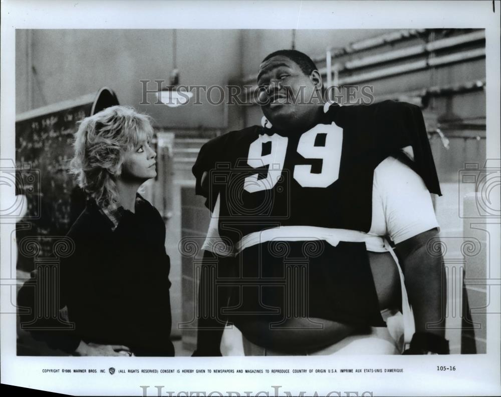 1986 Press Photo Goldie Hawn in Wildcats - cvp45163 - Historic Images