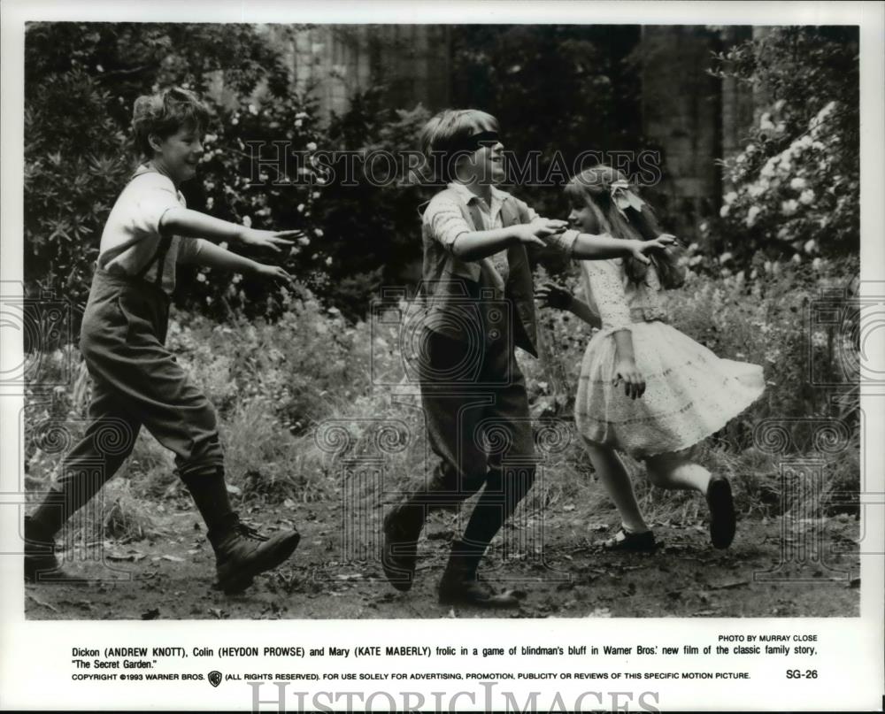 1993 Press Photo Andrew Knott Heydon Prowse Kate Maberly in The Secret Garden - Historic Images