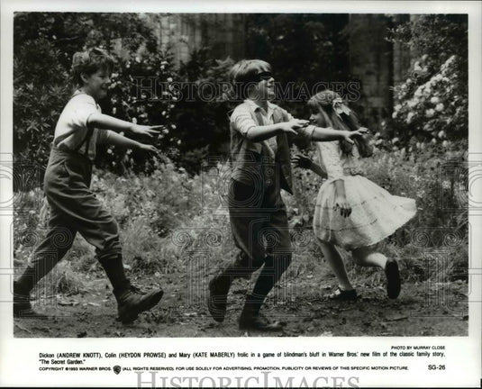 1993 Press Photo Andrew Knott Heydon Prowse Kate Maberly in The Secret Garden - Historic Images