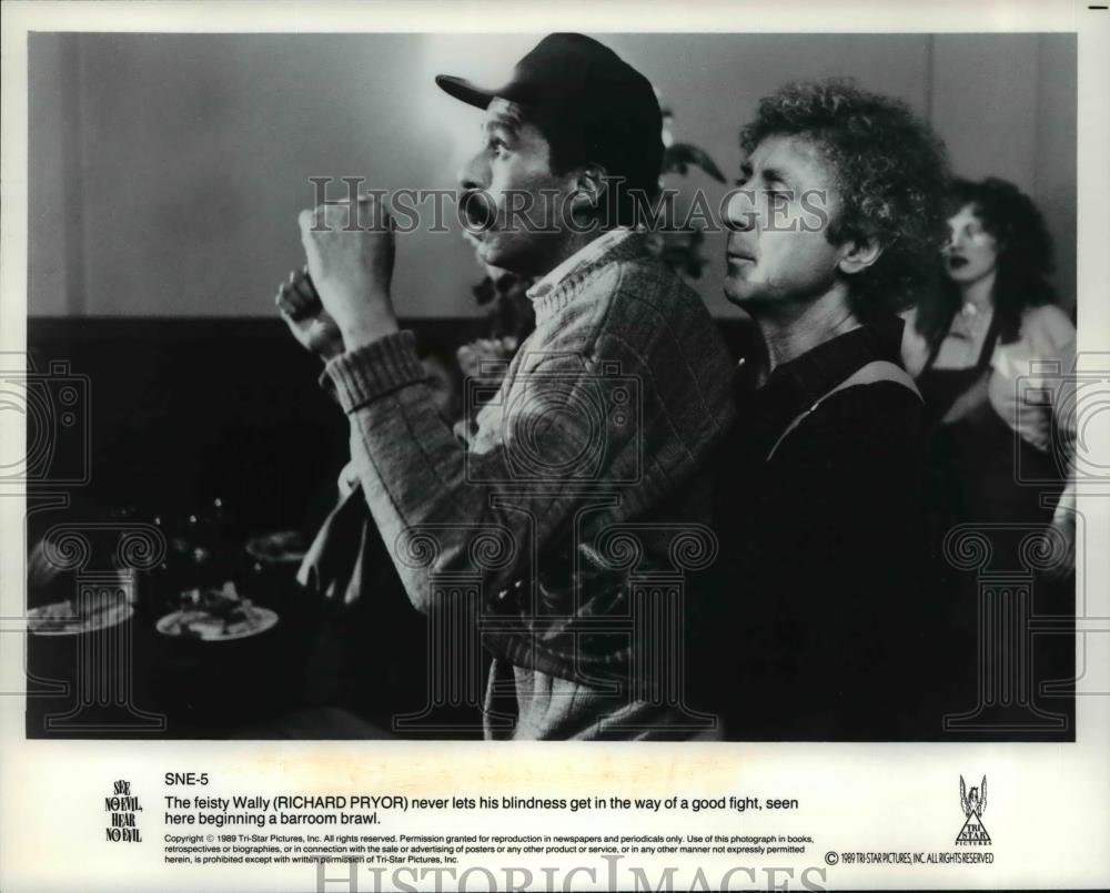 1991 Press Photo Richard Pryor and Gene Wilder in See No Evil Hear No Evil - Historic Images