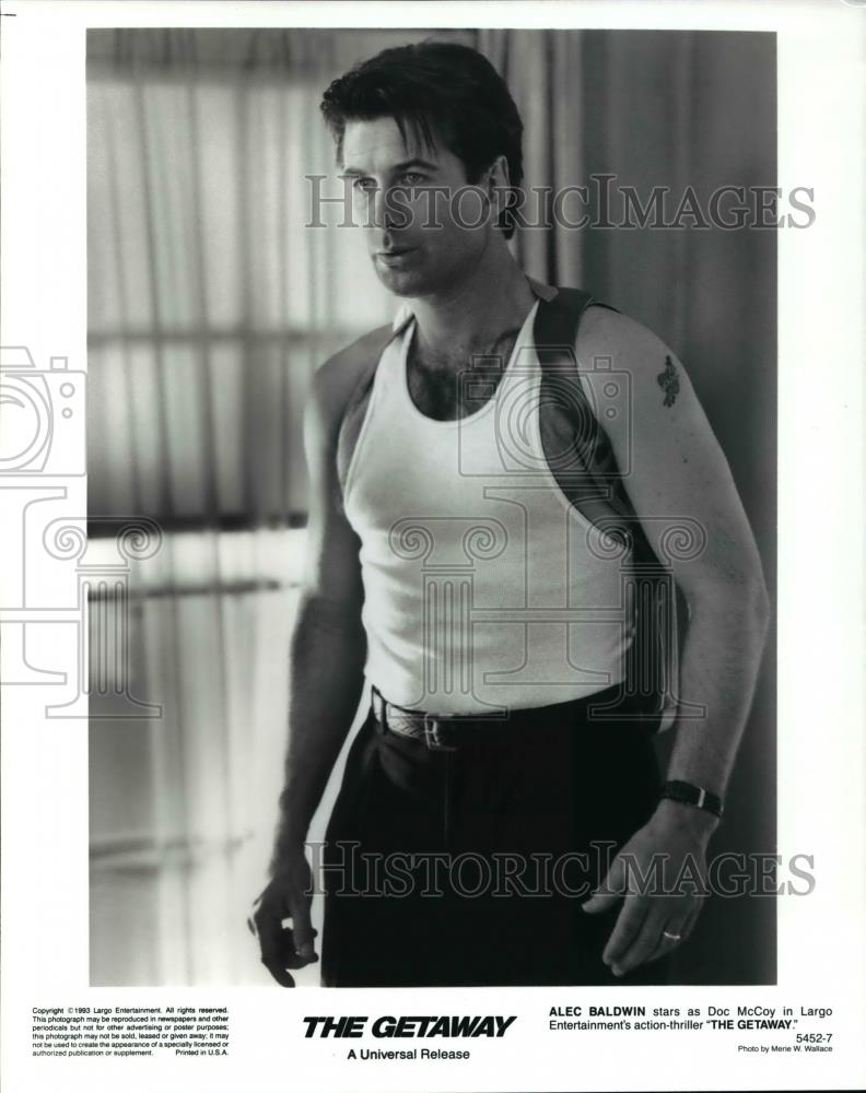 1995 Press Photo Alec Baldwin in "The Getaway" - Historic Images