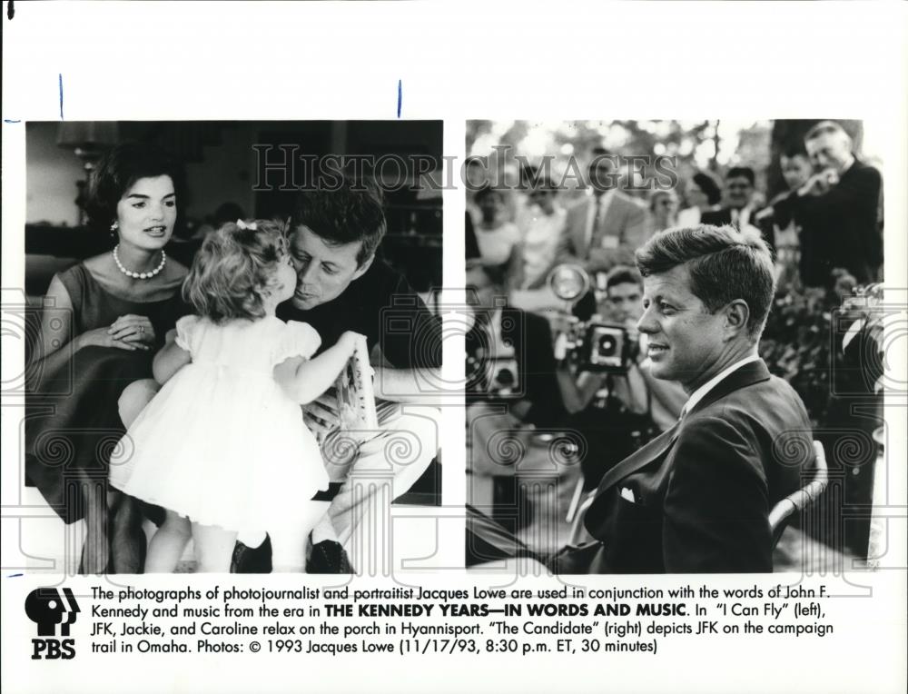 1993 Press Photo The Kennedy Years-In Words & Music - Historic Images