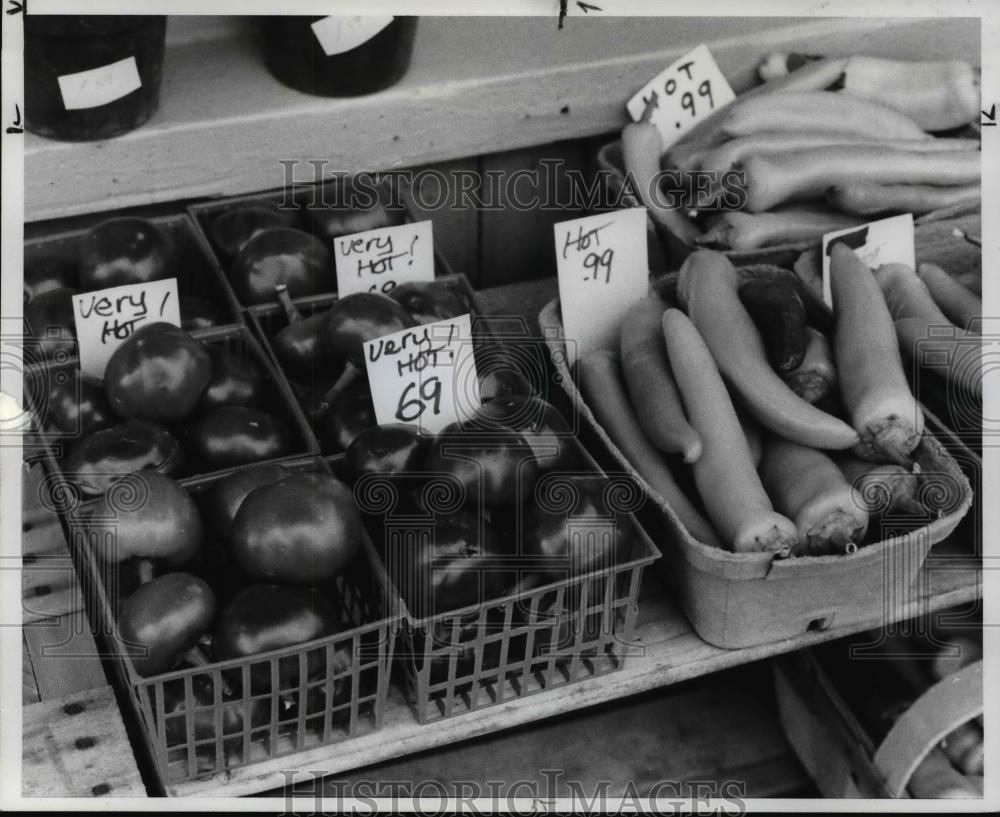 1982 Press Photo Peppers - Historic Images