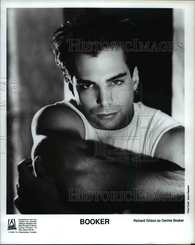 1989 Press Photo Richard Grieco stars in Booker - Historic Images
