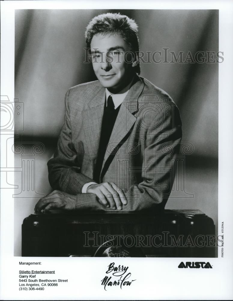 Undated Press Photo Barry Manilow Easy Listening Singer Songwriter and Producer - Historic Images
