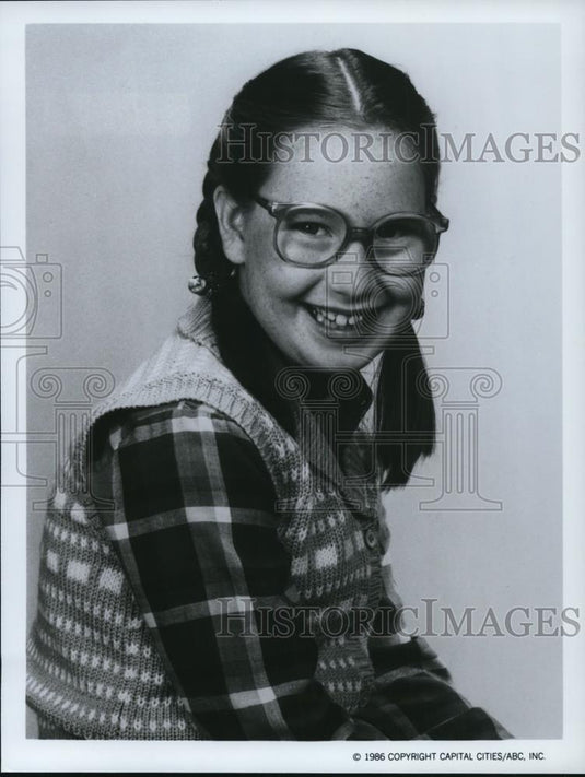 1986 Press Photo Tannis Vallely in Head Of The Class - Historic Images