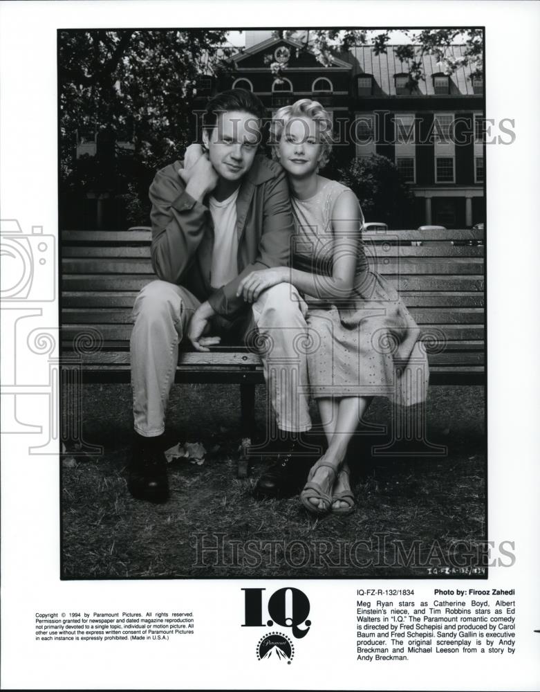 1994 Press Photo Meg Ryan &amp; Tim Robbins in IQ - Historic Images