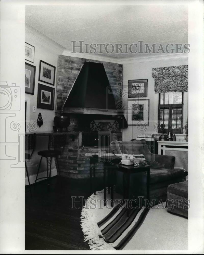 1978 Press Photo Fireplace - Historic Images