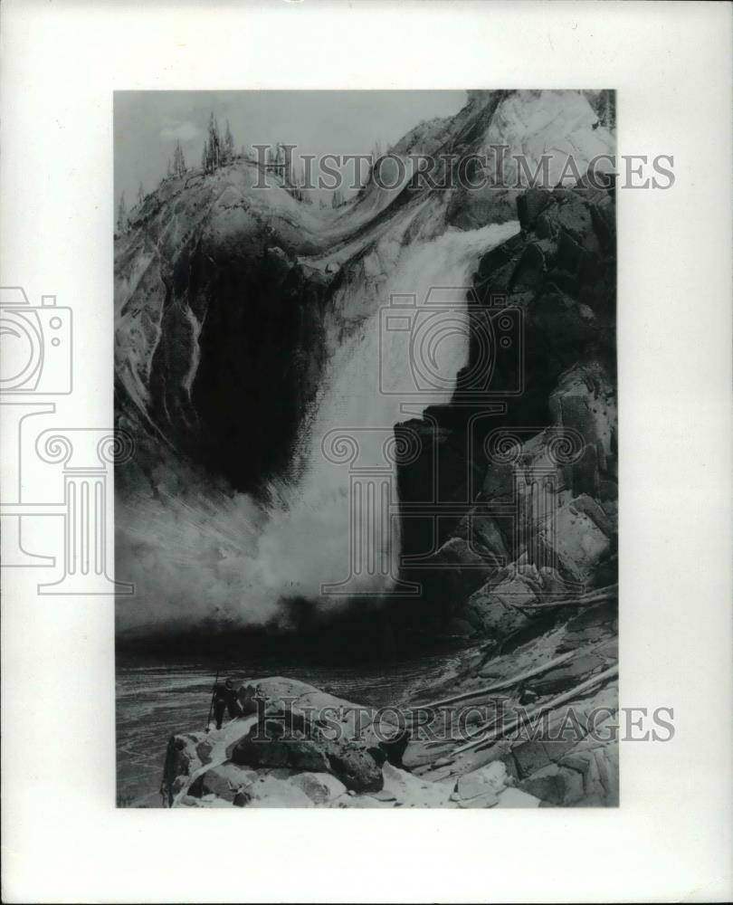 1980 Press Photo The painting of falls - Historic Images