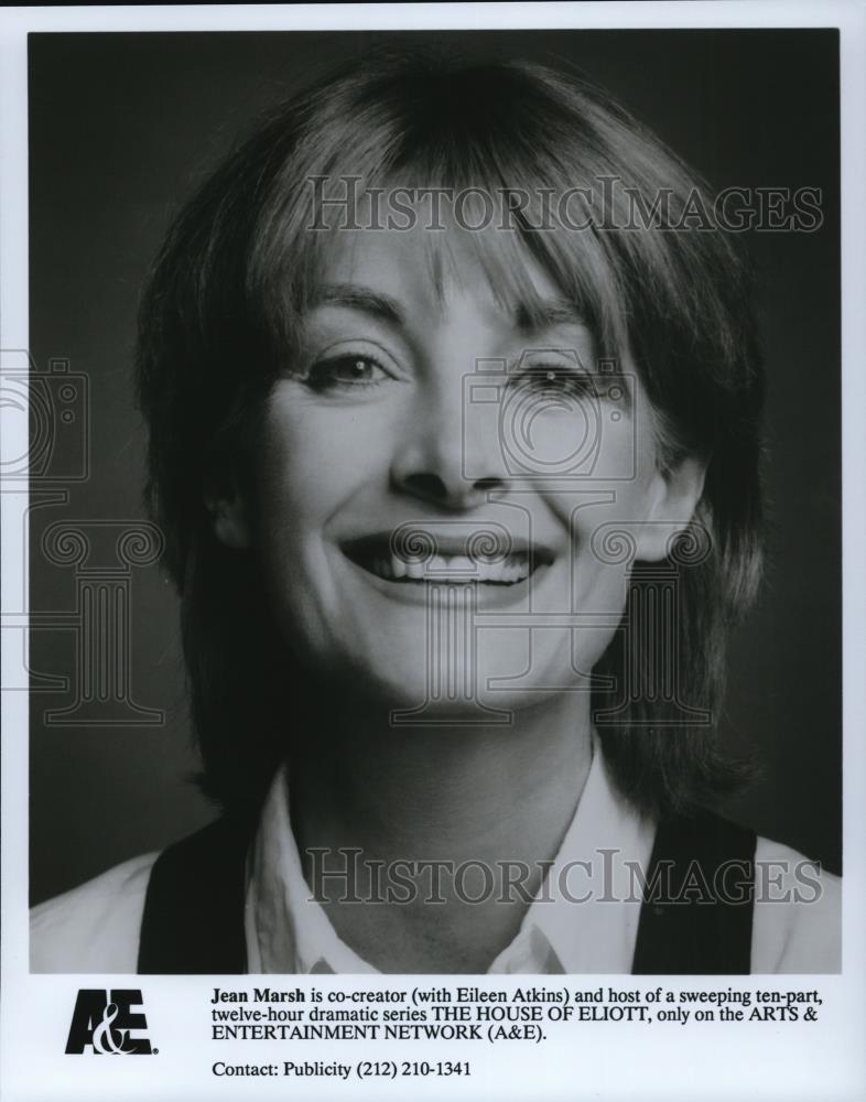 Undated Press Photo Jean Marsh co-creator and host of The House of Elliott - Historic Images