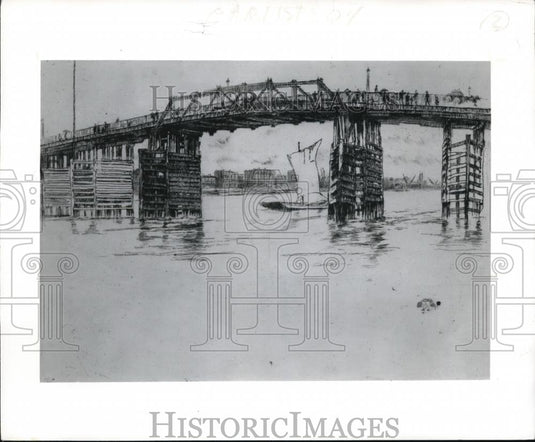1988 Press Photo The View form Afar by James McNeill Whistler, American - Historic Images