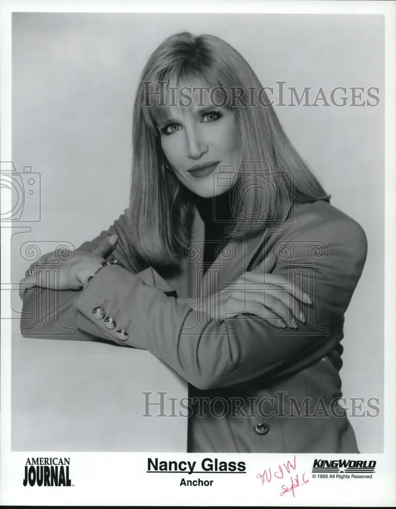 1993 Press Photo Nancy Glass anchor of American Journal - Historic Images