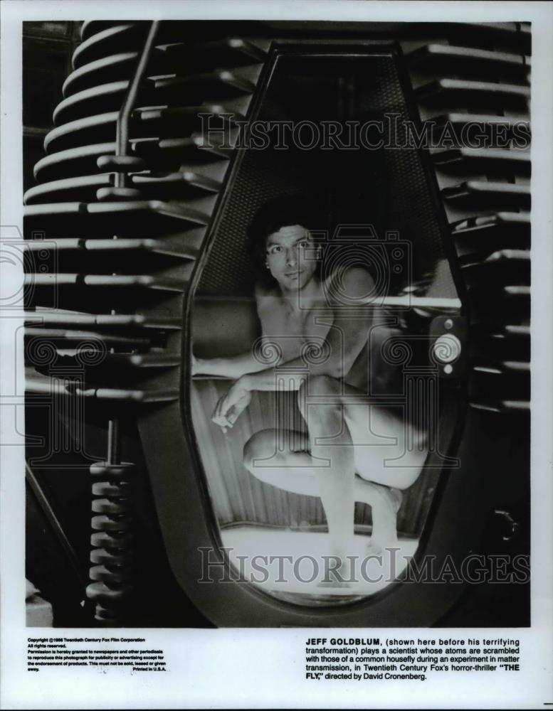 1986 Press Photo Jeff Goldblum in "The Fly" - Historic Images