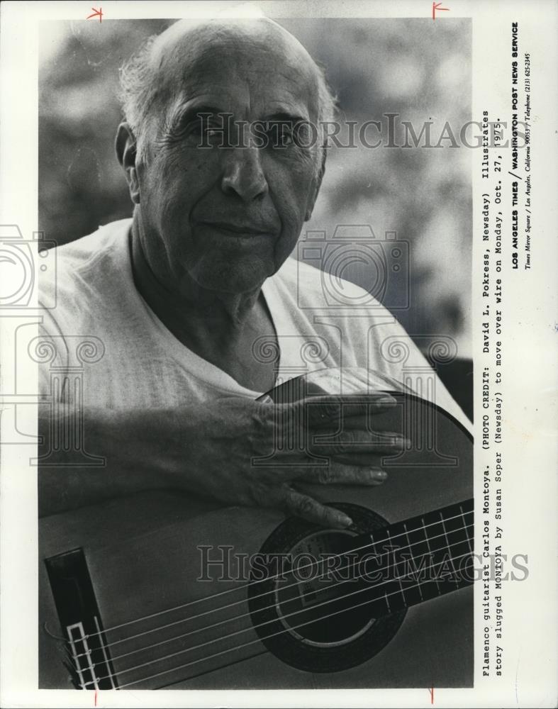 1976 Press Photo Carlos Montoya - Historic Images