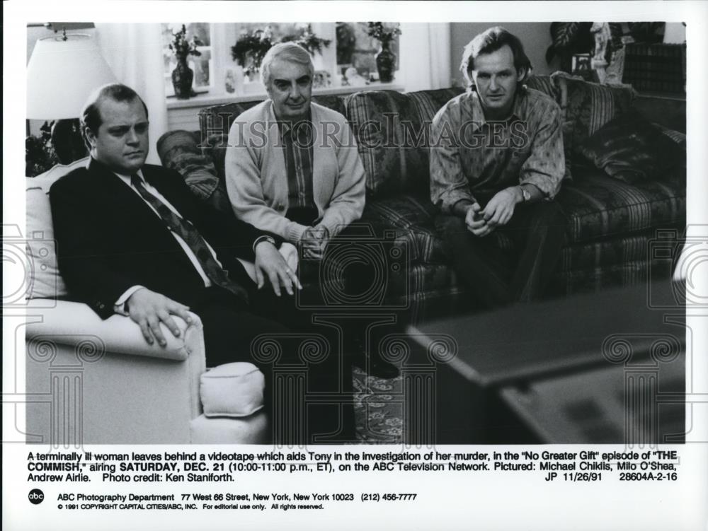 1991 Press Photo Michael Chiklis in The Commish - Historic Images