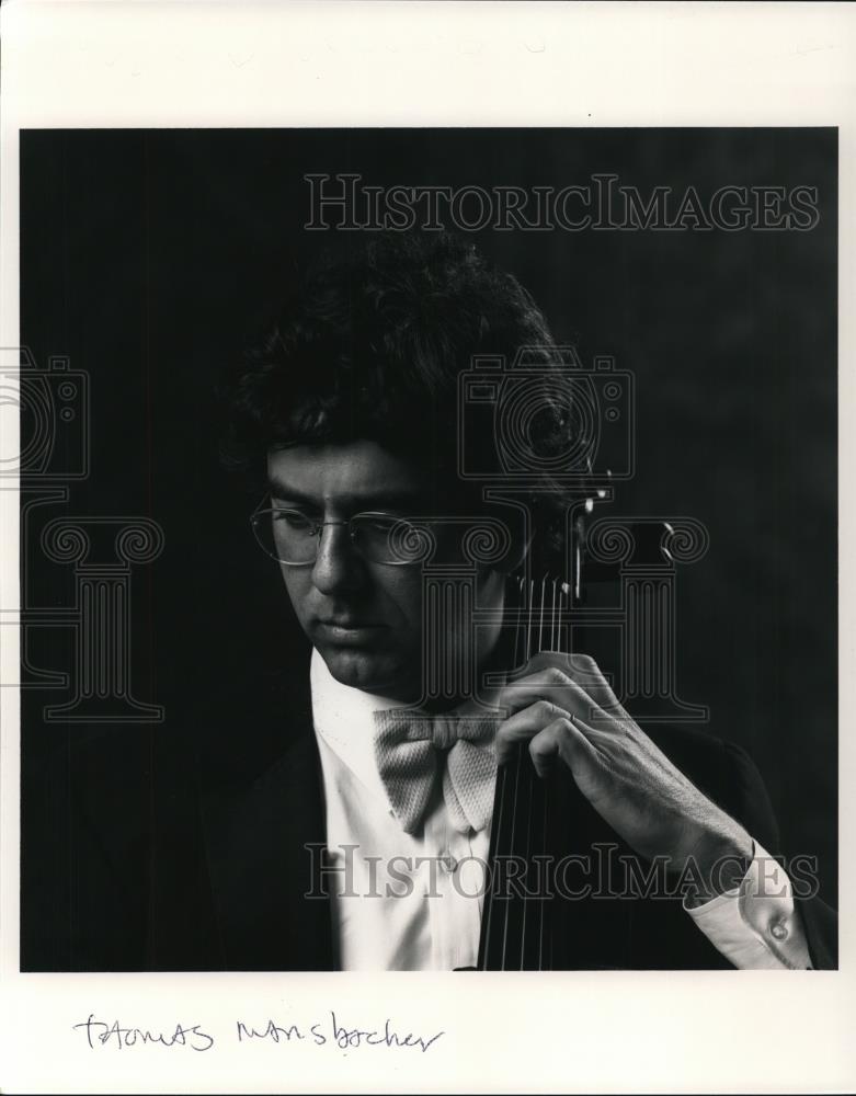 1984 Press Photo Thomas Mansbacher Celloist - Historic Images