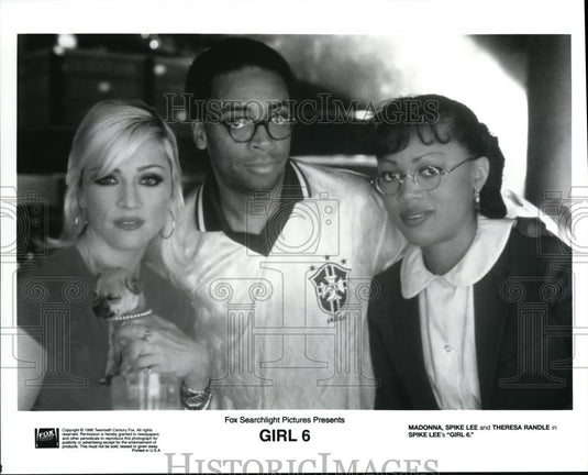 Undated Press Photo Madonna Spike Lee and Theresa Randle in "Girl 6" - Historic Images