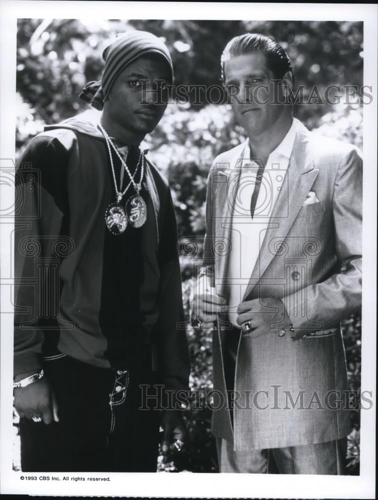 1993 Press Photo Howard Rollins Carroll O'Connor "Into The Heat Of The Night" - Historic Images