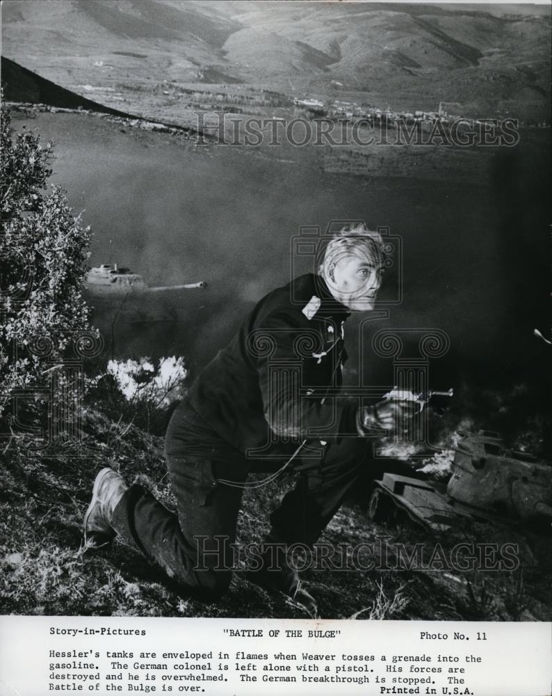 1966 Press Photo Robert Shaw in The Battle Of The Bulge - Historic Images