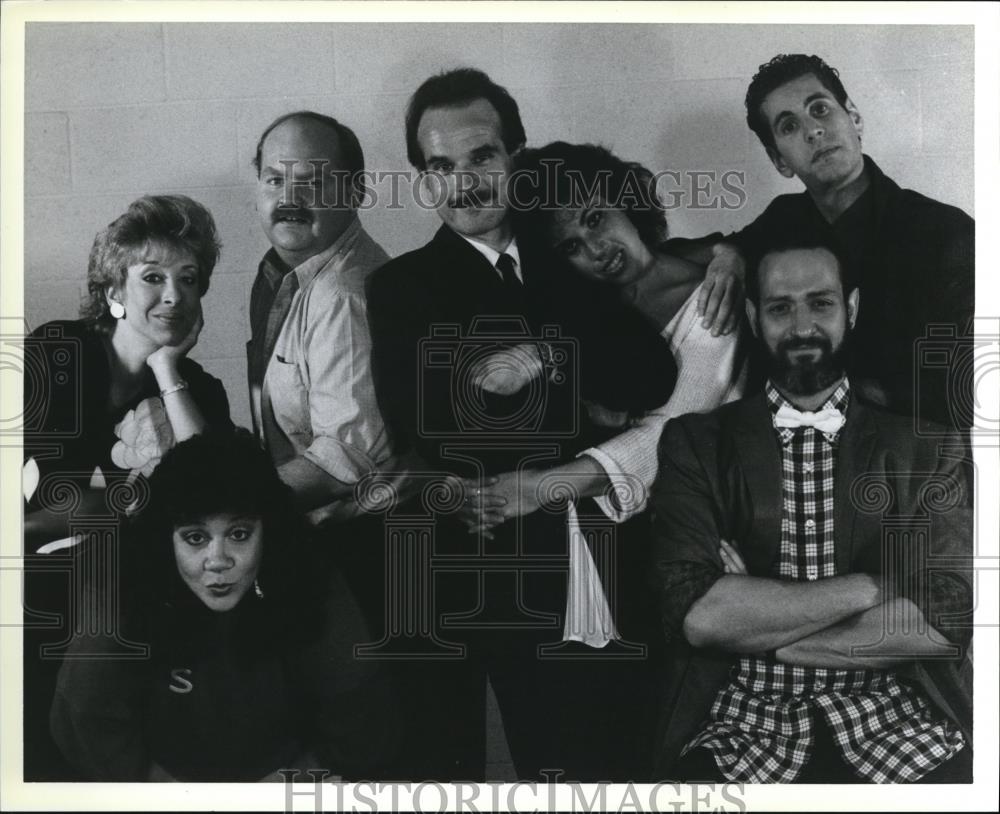 1987 Press Photo Giant Portions Improvisational Comedy Co. - Historic Images