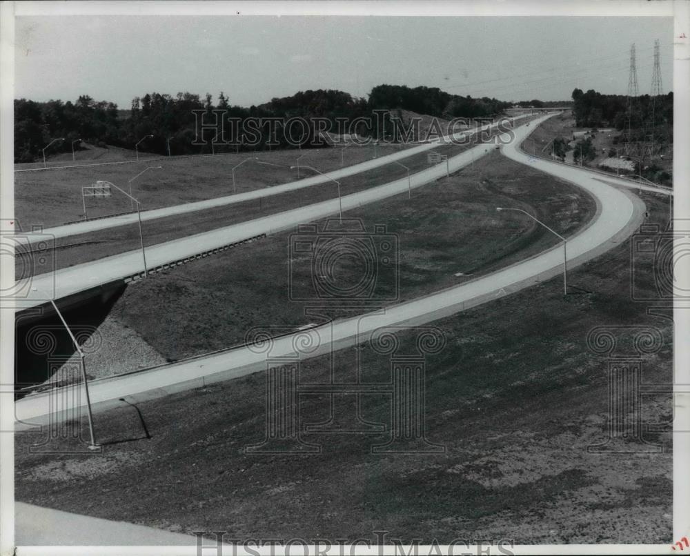 1977 Press Photo West off 1-77 Bridge - Historic Images