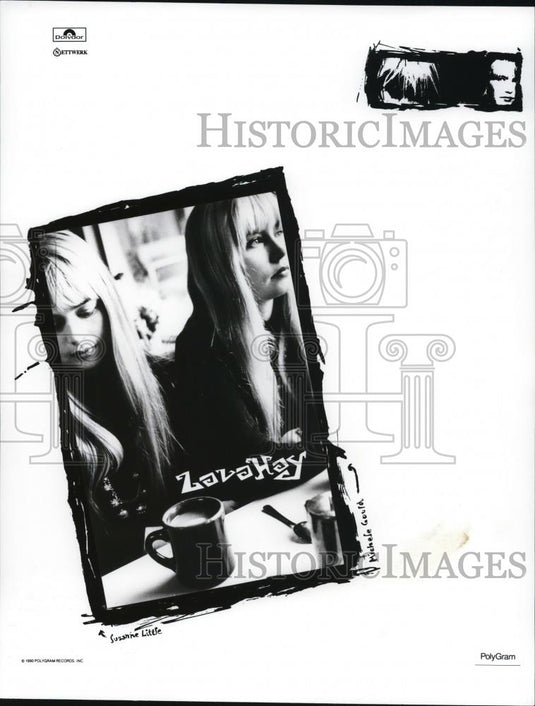 1990 Press Photo Suzanne Little and Michele Gould of Zava Hay - Historic Images