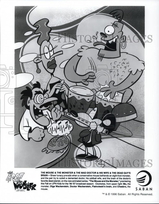 1996 Press Photo (T/he Mouse & The Mad Doctor - Historic Images