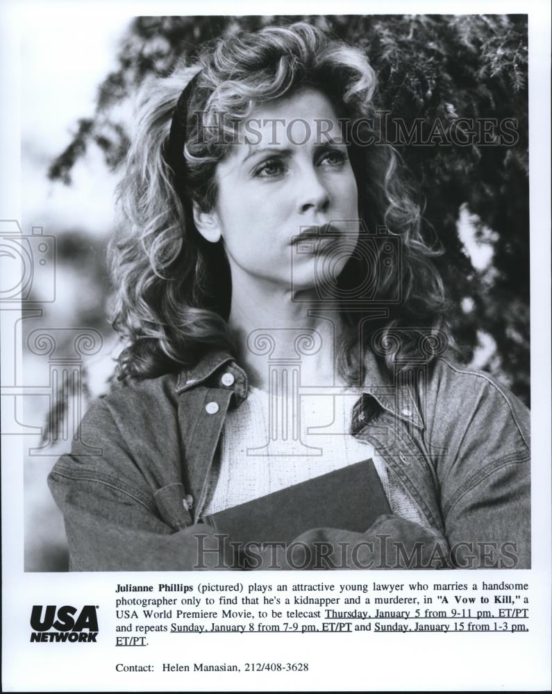 Press Photo Julianne Phillips in A Vow To Kill - Historic Images