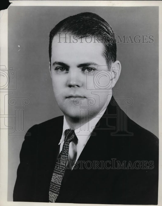 1956 Press Photo WW King Sales Manager of Mayer Products Inc - Historic Images