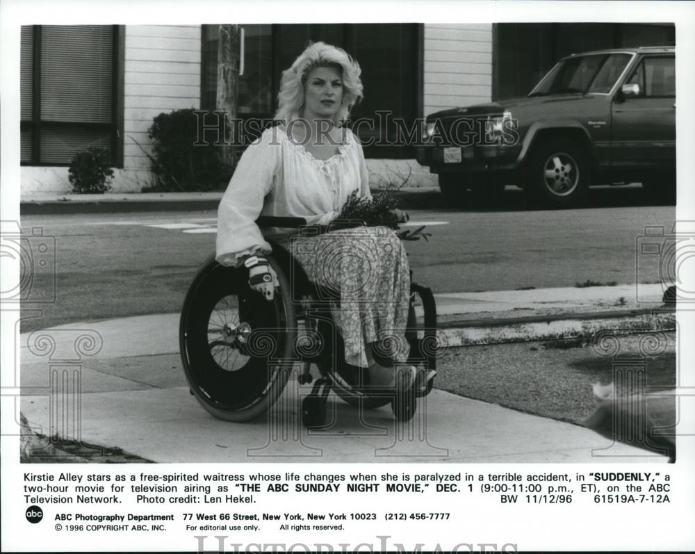 1996 Press Photo Kirstie Alley in Suddenly - Historic Images