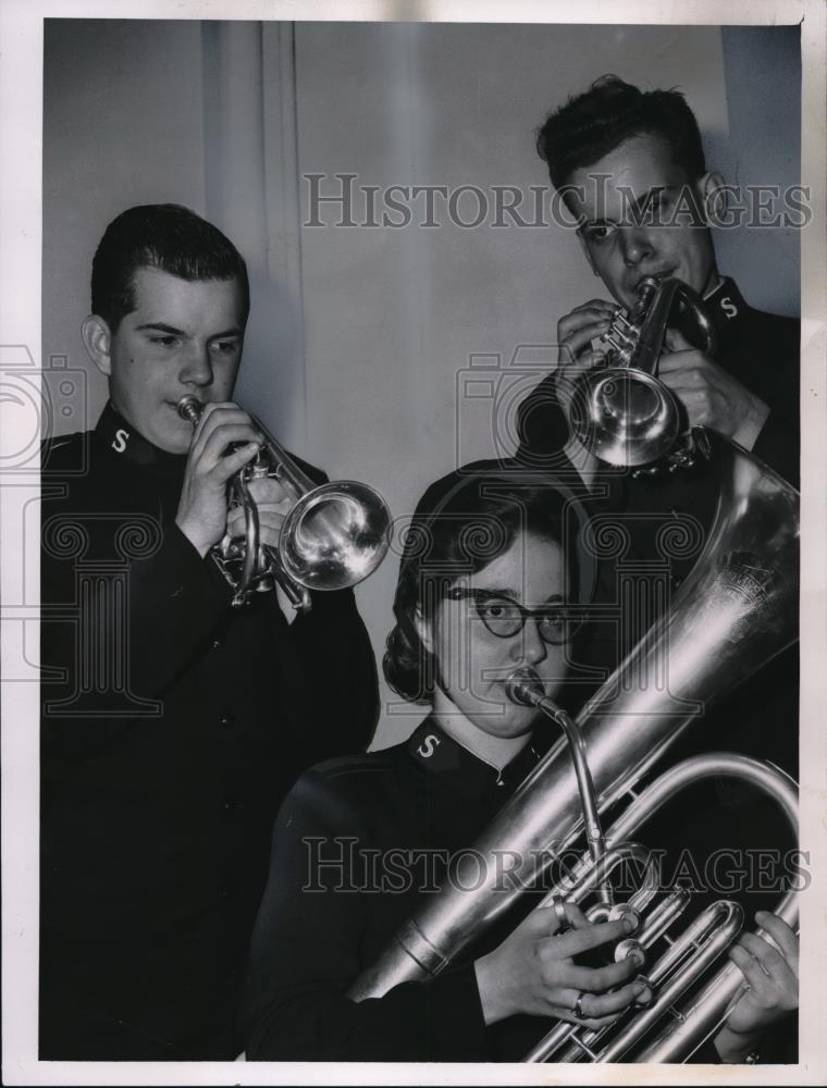1962 Press Photo The Salvation Army Band with Bill Berry, Bonita Lappin, and Bob - Historic Images