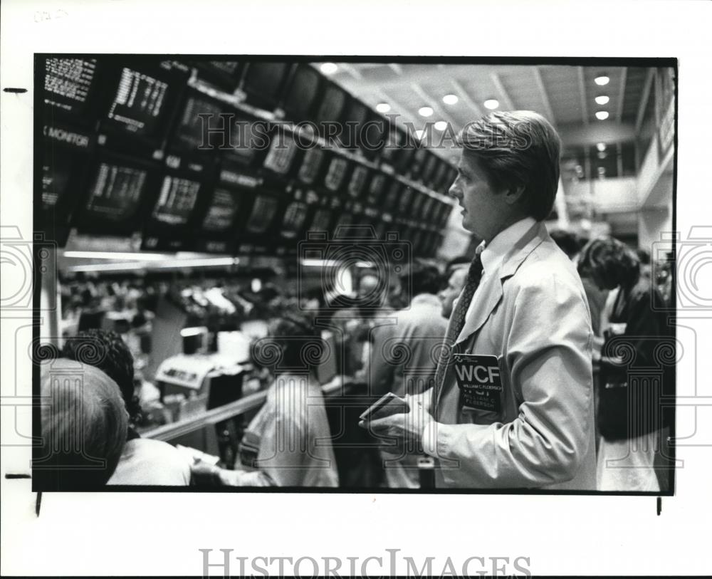 1987 Press Photo The Chicago Board of trade at the Chicago Mercantile Exchange - Historic Images