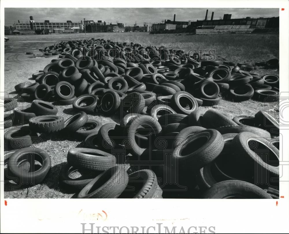 1991 Press Photo Dump site at Cornegie for solid waste project. - 738 - Historic Images