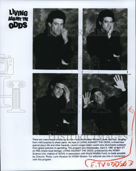 1981 Press Photo Richard Lewis in Living Against the Odds - cvp53314 - Historic Images