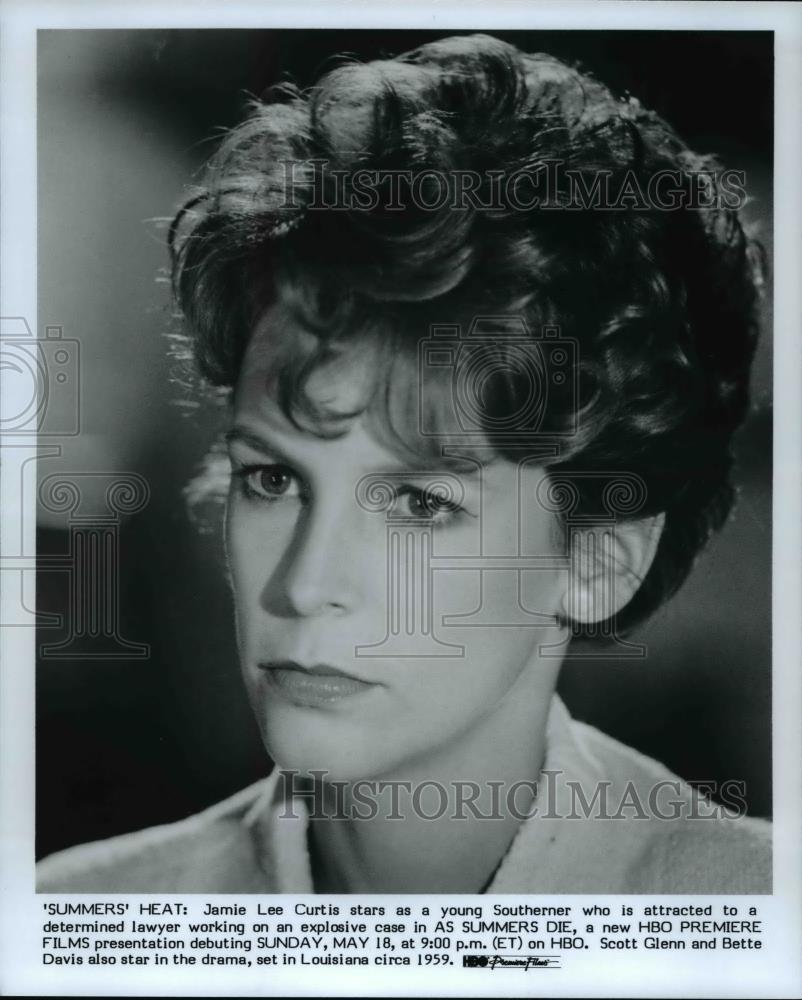 1986 Press Photo Jamie Lee Curtis in As Summers Die - cvp54982 - Historic Images
