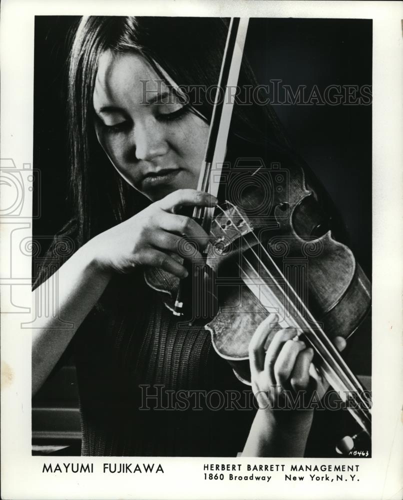 1974 Press Photo Mayumi Fujikawa Violinist - Historic Images