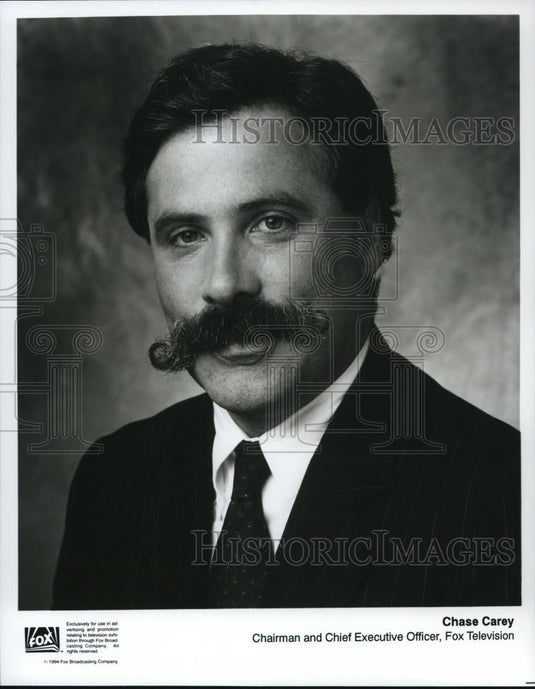 1994 Press Photo Chase Carey, Chairman & Chief Executive Officer Fox Television - Historic Images