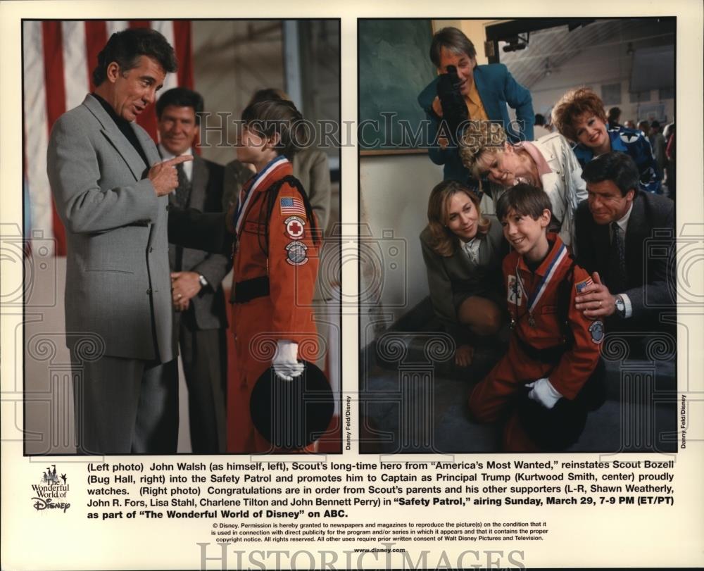 Undated Press Photo John Walsh Kurtwood Smith Shean Weatherly in Safety Patrol - Historic Images